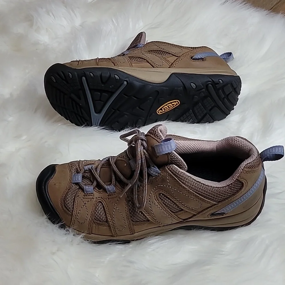 Keen Women’s Hiking Shoes Size 6.5 Brown Trail Outdoor Walking Sneakers